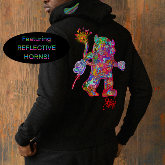 ‘Glass Devil’ Hoodie [With reflective horns!]