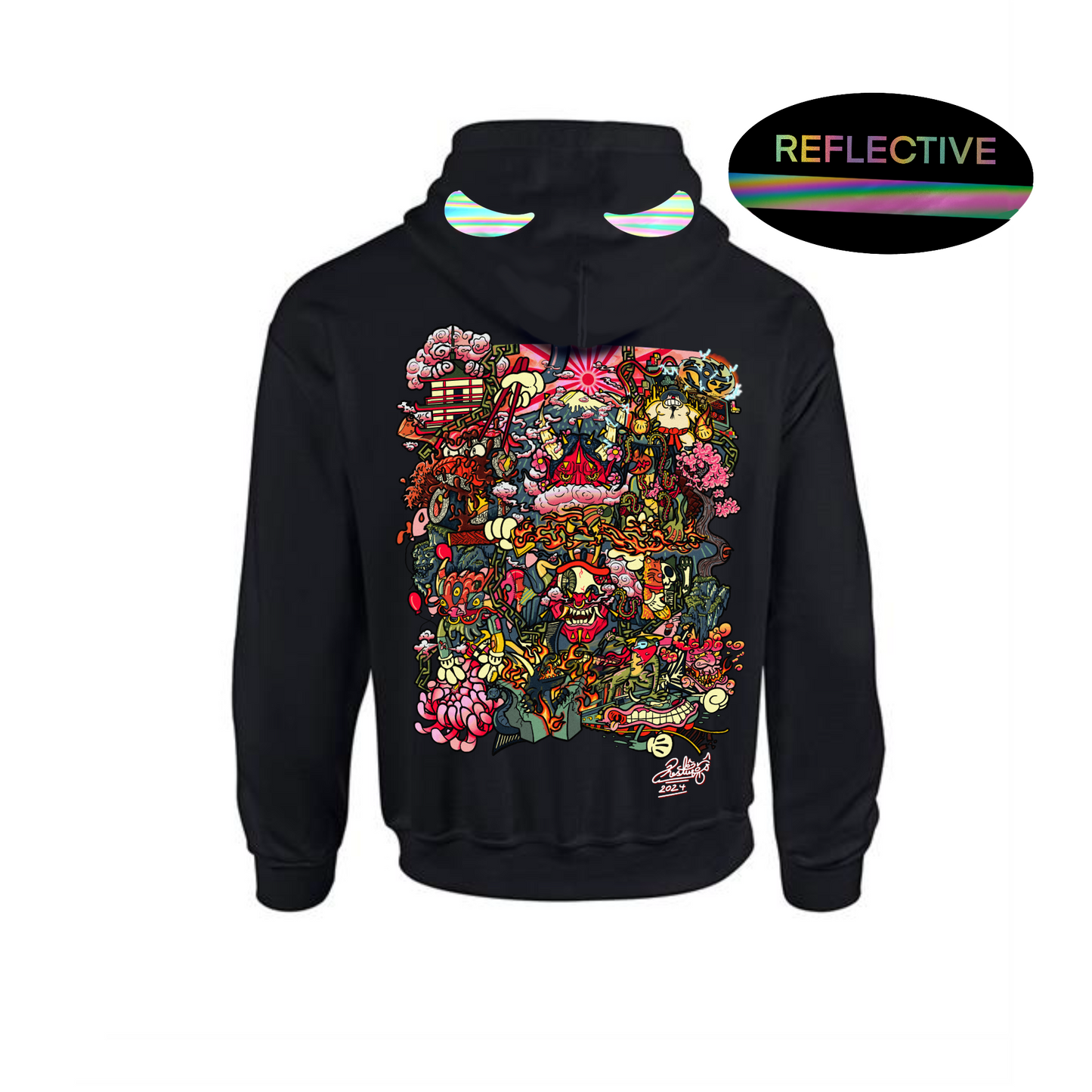 JAPAN Hoodie [ with Reflective horns!]